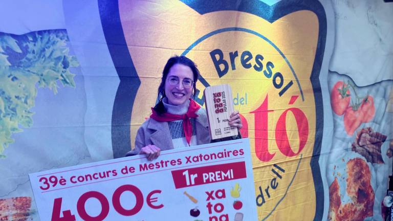 La ganadora del concurso de Mestres Xatonaires. FOTO: JMB $!La ganadora del concurso de Mestres Xatonaires. FOTO: JMB