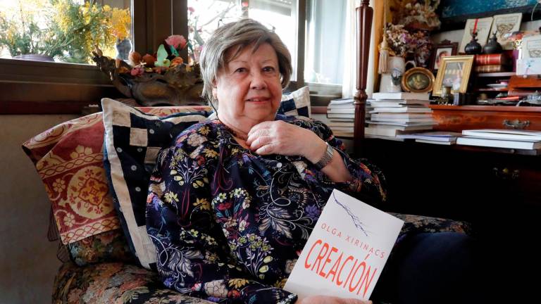 Olga Xirinacs, durant una entrevista amb el Diari. Foto: Pere Ferré