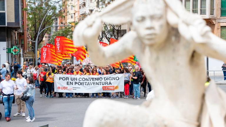 Imagen de la manifestación del Día del Trabajador en Tarragona. Foto: Marc Bosch
