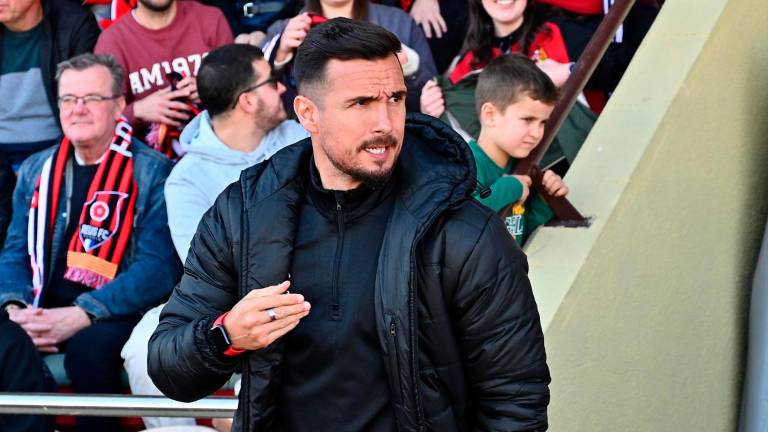 El técnico del Reus, Marc Carrasco. Foto: Alfredo González