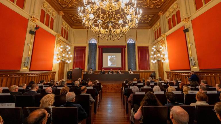 El Seminari ha sido el escenario escogido para celebrar el acto institucional del 475 aniversario de la procesión. Foto: Marc Bosch
