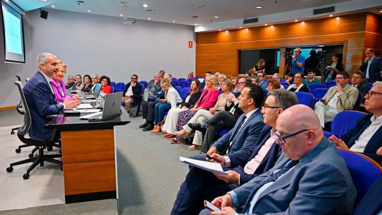 Maurici Lucena fue el protagonista del ciclo de conferencias Bon dia Tarragona. foto: Alfredo González