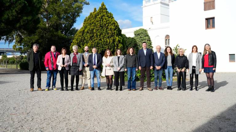 Imagen de la visita de la consellera en Mas Miró. Foto: Cedida