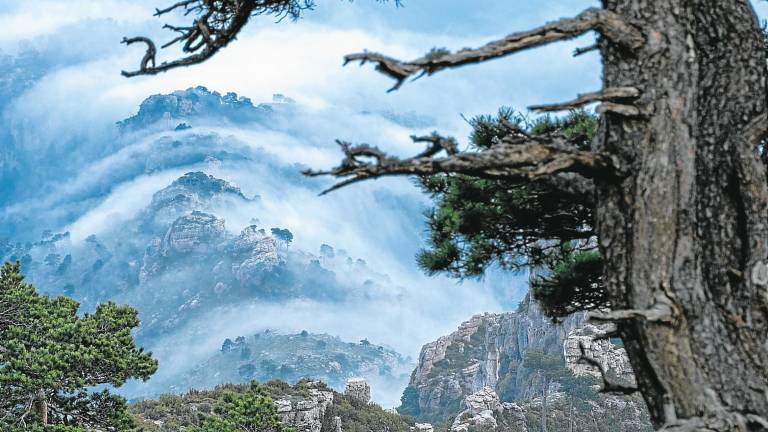Las nubes sobre el Parc Natural de Els Ports. Foto: Santi García