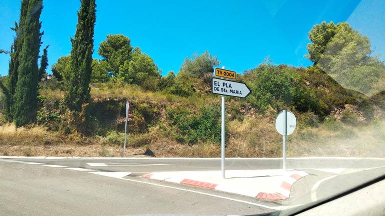 La vía donde ha tenido lugar el accidente. Foto: Àngel Juanpere
