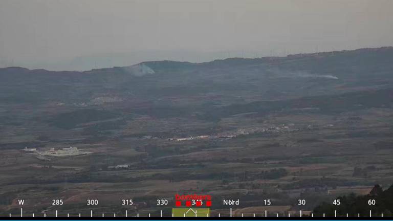Imagen de la situación de los dos incendios.